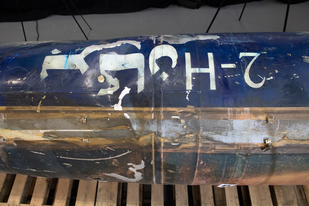 Finally debris of the Burkan-2H ballistic missile launched at SaudiArabia by Houthi rebels on 04/11/17 was unveiled by US gov today. It shows that the missile is similar to IRGC's Qiyam-1 IRBM. All or majority of the missile parts are manufactured in Iran   