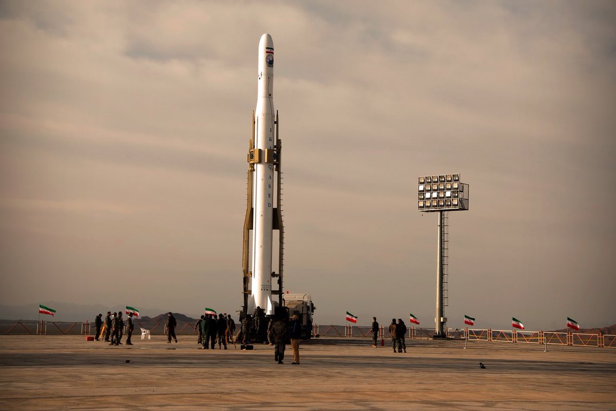 Photos from launch of Iran Noor-1 satellite by IRGC