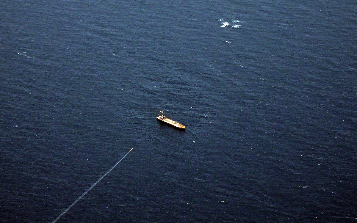 High-res images of what looks like a Nasr-1 (C-704) anti-ship cruise missile hitting a sea target during Iranian exercises earlier today.   An upgraded version of the Qader missile was also tested and said to hit a target 280km away