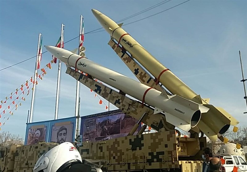 Iran: Three IRGC Air Force ballistic missiles (Zulfiqar, Basir, Dezful) were shown during Bahman 22 ceremony in Tehran