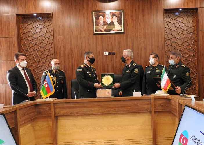 Azerbaijan Republic's Minister of Defense Zakir Hasanov, who is on an official visit to Tehran, held talks with Chief of the General Staff of the Iranian Armed Forces Mohammad Hossein Bagheri, discussing expansion of military and defense cooperation between Tehran and Baku