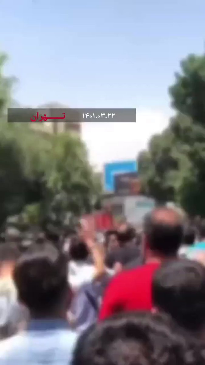 Shopkeepers in Tehran and Arak have joined protests of pensioners. In downtown Tehran, shop owners have gone on strike and chant slogans. @IranIntl has learned security forces are attacking them, breaking their shops' windows & removing car plates