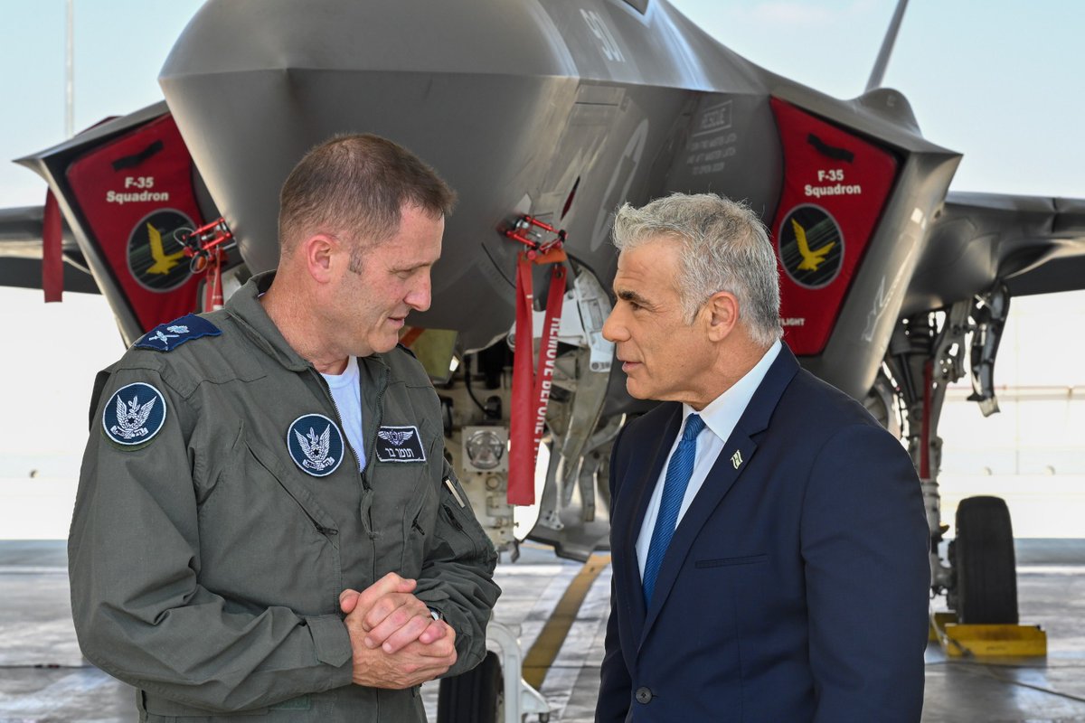 PM Lapid at the Nevatim airbase in southern Israel: If Iran keeps trying, it will discover Israel's long arm and capabilities