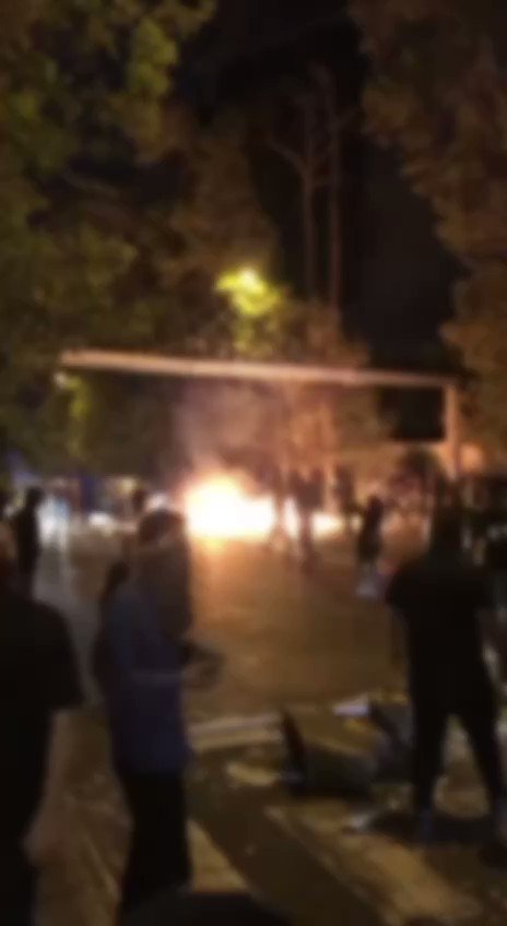 Large protests continous across Iran tonight. This video is from Tehran