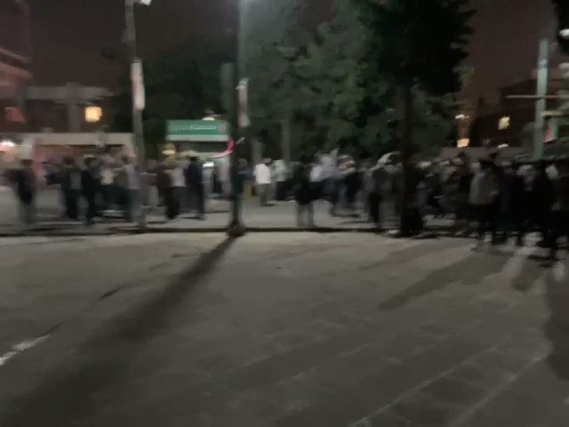 Tonight's attack on the dorm complex of Tehran University in Amirabad (Kuy-e-Daneshgah) by plainclothes agents of the Islamic Republic. They have attacked it previously during protests including the infamous attack in July 1999