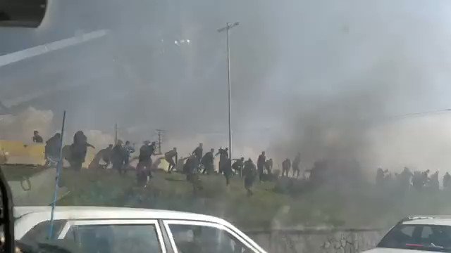 Iran- People establishing roadblocks and taking control of their streets, disarmed some police in Karaj Tehran