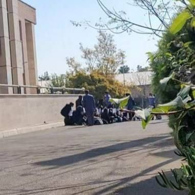 Tehran, Iran  Students of Sharif and Tehran University - North Pardis Branch are on strike and continuing the nationwide protests against the government on the 51st day of the uprising