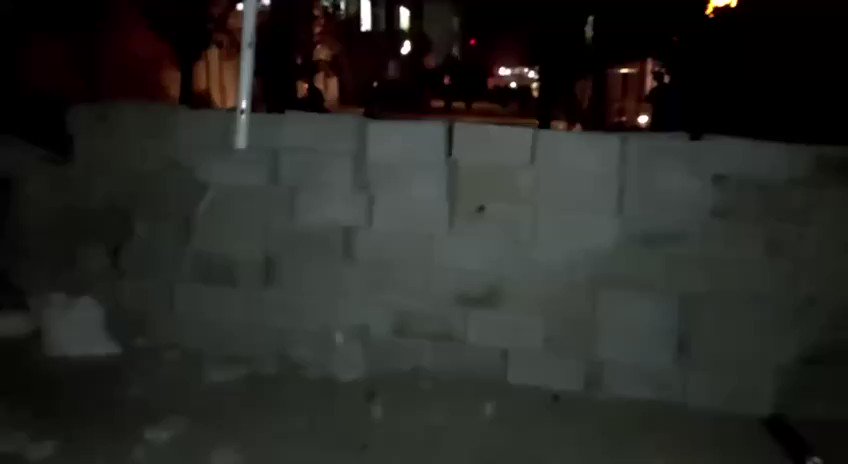 Demonstrators in the Kurdish city of Jwanro have built barricades and are chanting martyrs will never die