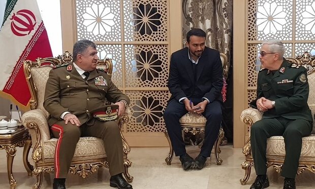 Chief of staff of Iran's Armed Forces Mohammad Hossein Bagheri meets Syria Minister of Defence Ali Mahmoud Abbas in Tehran