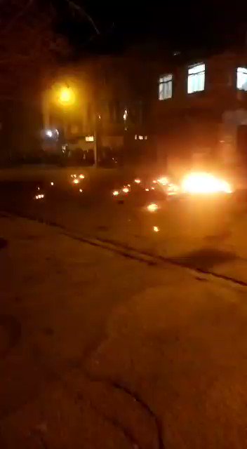Bukan, northwest Iran: People are blocking roads and protesting the killing under torture of a local by the government's IRGC intelligence in the city of Urmia