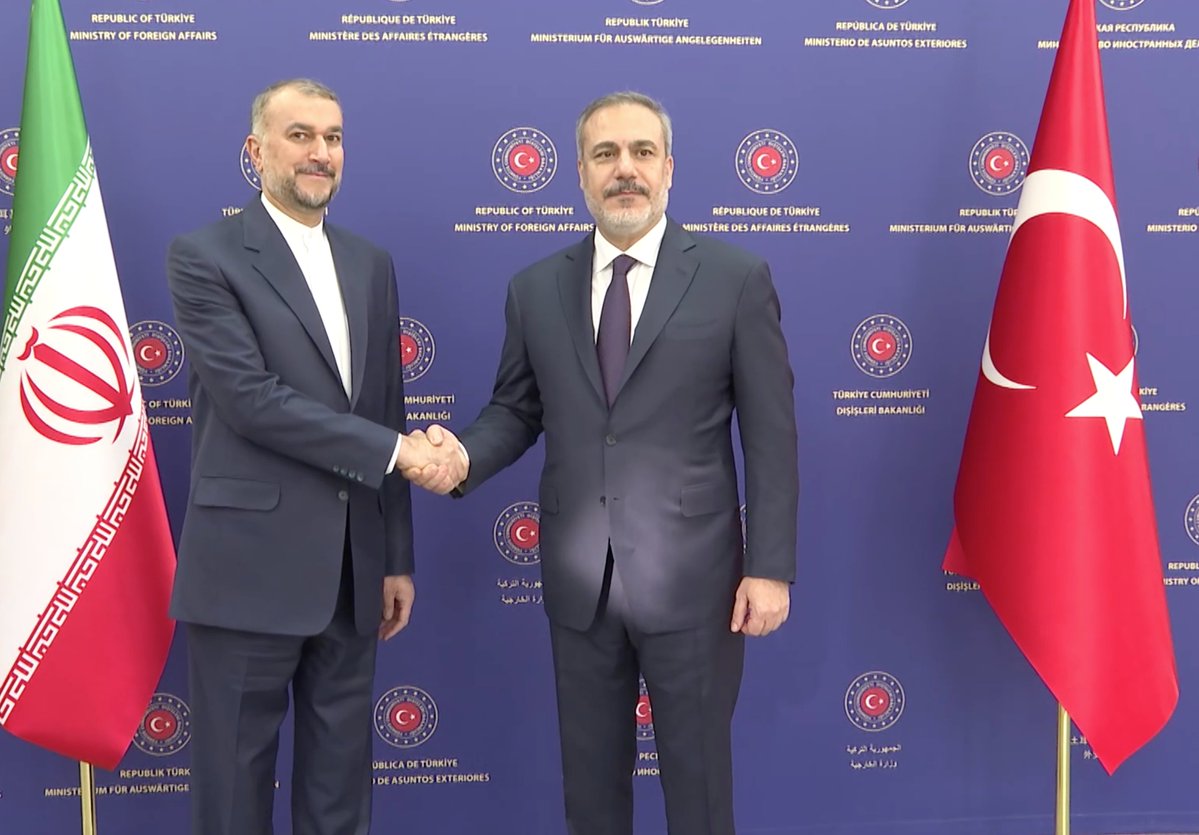 Turkish Foreign Minister Hakan Fidan met with Iranian Foreign Minister Hossein Amir-Abdollahian