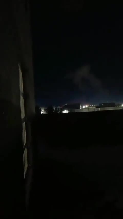 The moment of the USAF airstrikes on Al-Qaim, western Iraq