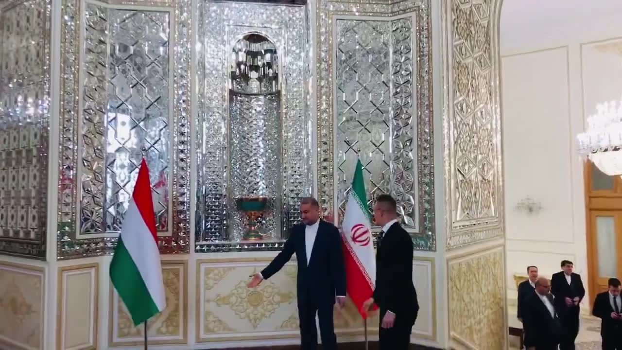 Iran and Hungary foreign ministers are now meeting in Tehran