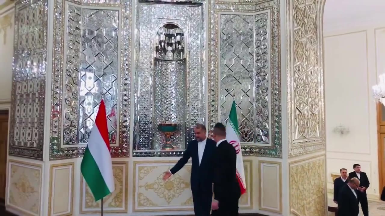 Iran and Hungary foreign ministers are now meeting in Tehran