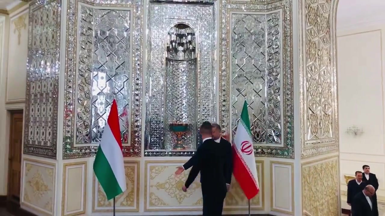 Iran and Hungary foreign ministers are now meeting in Tehran