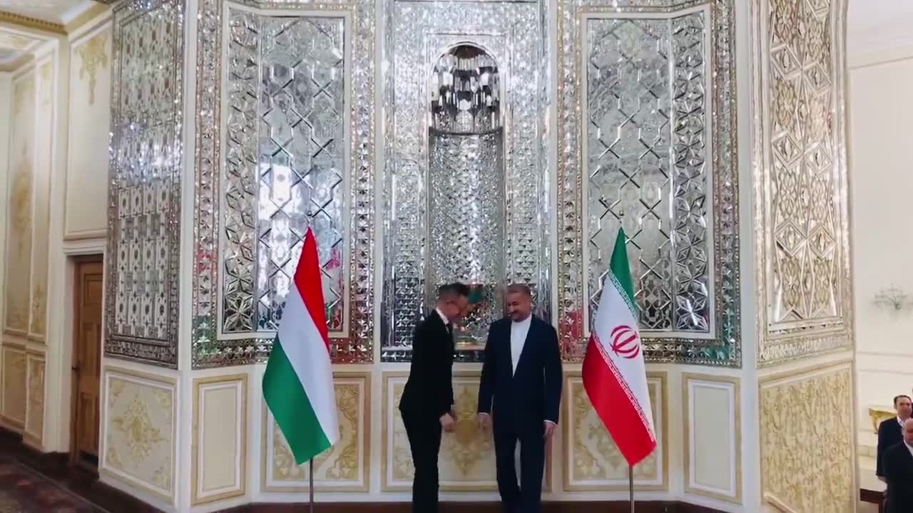 Iran and Hungary foreign ministers are now meeting in Tehran