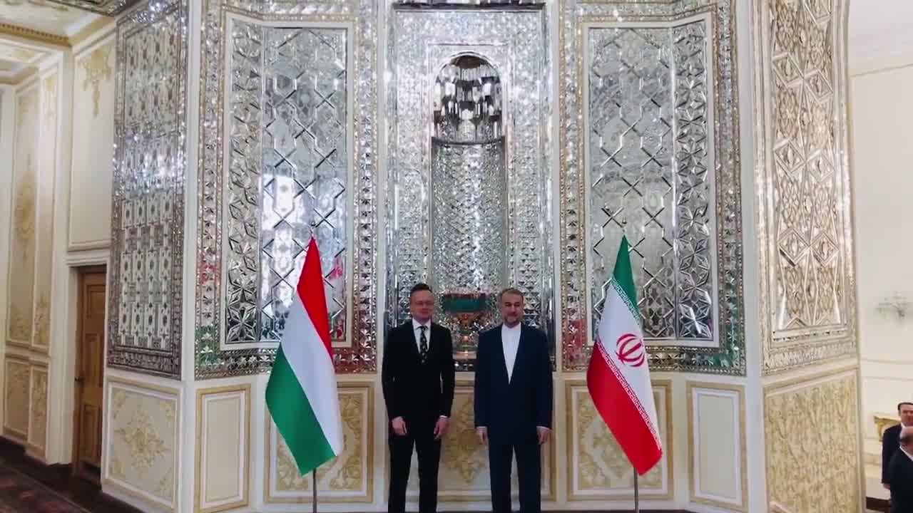 Iran and Hungary foreign ministers are now meeting in Tehran