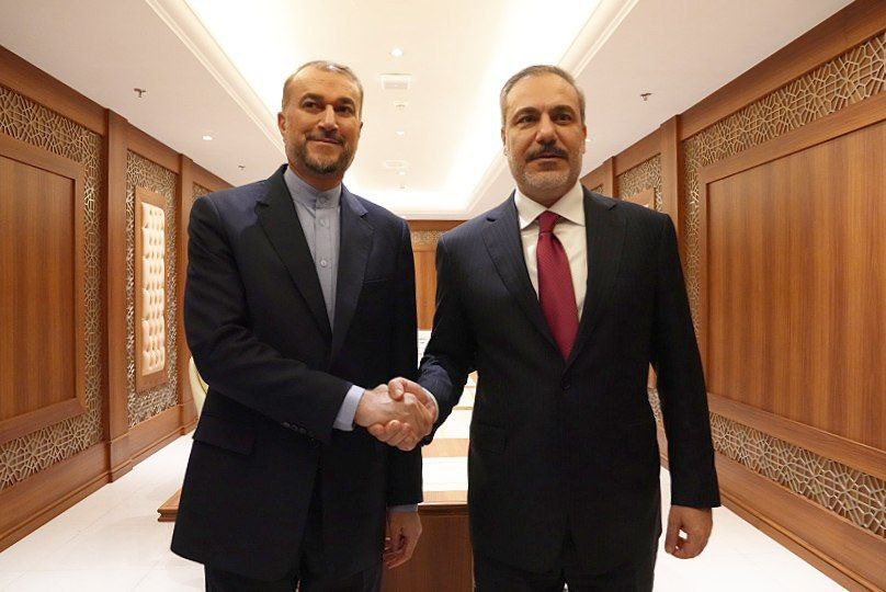 Iran and Turkiye FMs met in Jeddah on the sideline of the OIC meeting on Gaza