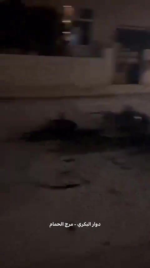 Footage reportedly from Jordan showing the remains of an intercepted Iranian missile