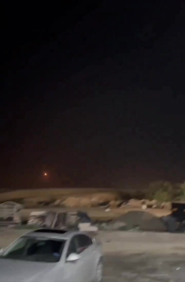 An Iranian missile struck an area in the Negev