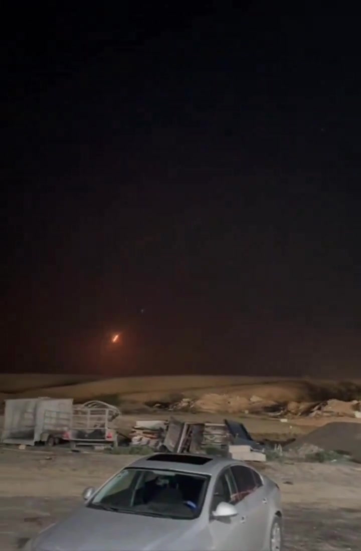 An Iranian missile struck an area in the Negev