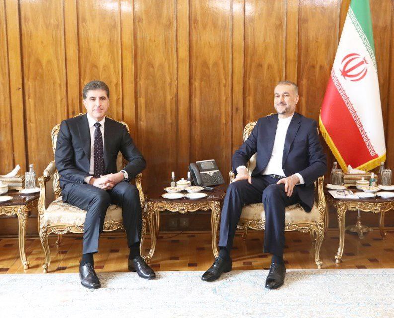 President of Iraqi Kurdistan Nechirvan Barzani met Iran’s foreign minister Hossein Amirabdollahian in Tehran. He had earlier met Iranian president