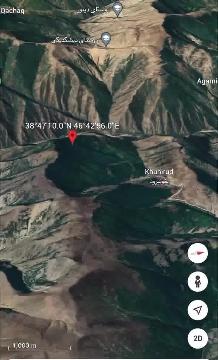 According to the coordinates provided by the Turkish drone Akanji, this is where the president's helicopter crashed