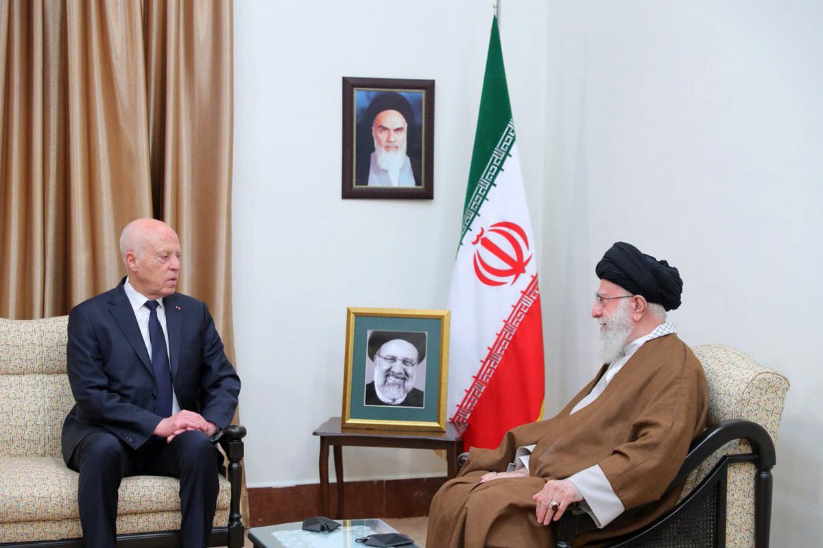 Tunisia president met Iran’s Leader in Tehran, offering condolences for the loss of Iranian president and FM
