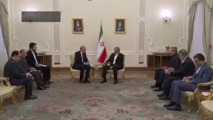 Jordan's foreign minister meeting with Iran's government's new President Masoud Pezeshkian, passing a message from the King. Pezeshkian said Tehran will respond to Israel's killing of Ismail Haniyeh