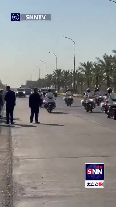 The Islamic Republic of Iran's President Masoud Pezeshkian visited Iraq on Wednesday on his first foreign trip. Here he is at the Soleimani memorial and being welcomed by the prime minister. They plan to sign 15 MOUs