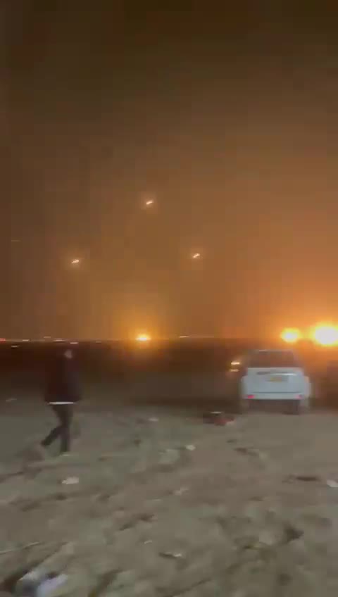 Video from the Negev from the Iranian attack