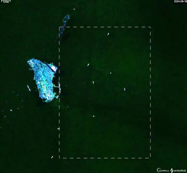 Imagens de satélite baseadas em radar mostram que os petroleiros iranianos não estão mais ancorados perto do terminal de petróleo da Ilha Kharg. Esta instalação movimenta 90% das exportações de petróleo bruto do Irã