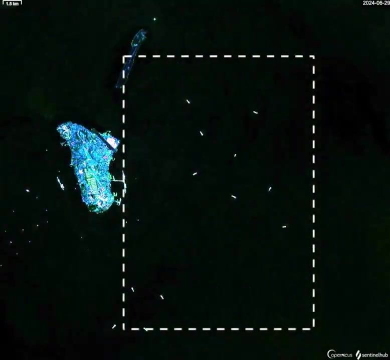 Des images satellites prises par radar montrent que les pétroliers iraniens ne sont plus ancrés près du terminal pétrolier de l'île de Kharg. Cette installation gère 90 % des exportations de pétrole brut iranien