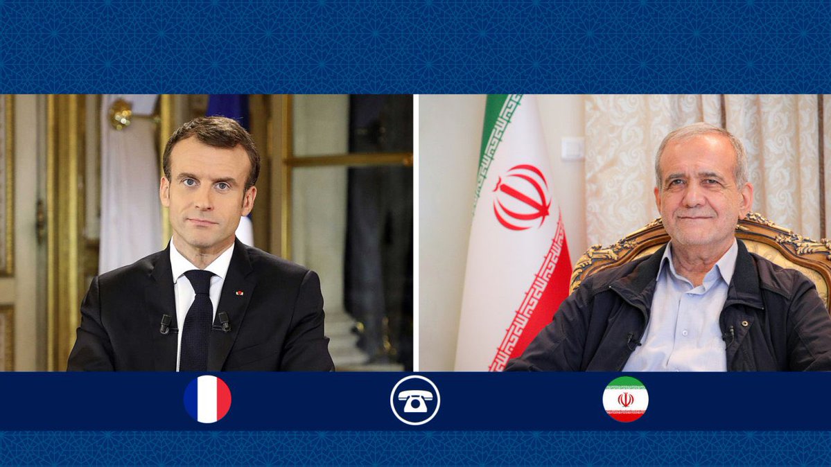 Iran President Pezeshkian and France President Macron had a phone call to discuss the situation in the Middle East particularly efforts on a ceasefire between Israel and Hezbollah. Iranian President said Tehran welcomes any proposal to establish peace and stability in the region