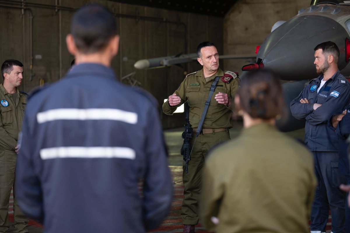 Israeli army Chief of Staff Lt. Gen. Herzi Halevi warns that if Iran again launches ballistic missiles at Israel, then the military will respond using abilities we didn't use in the strikes last week.