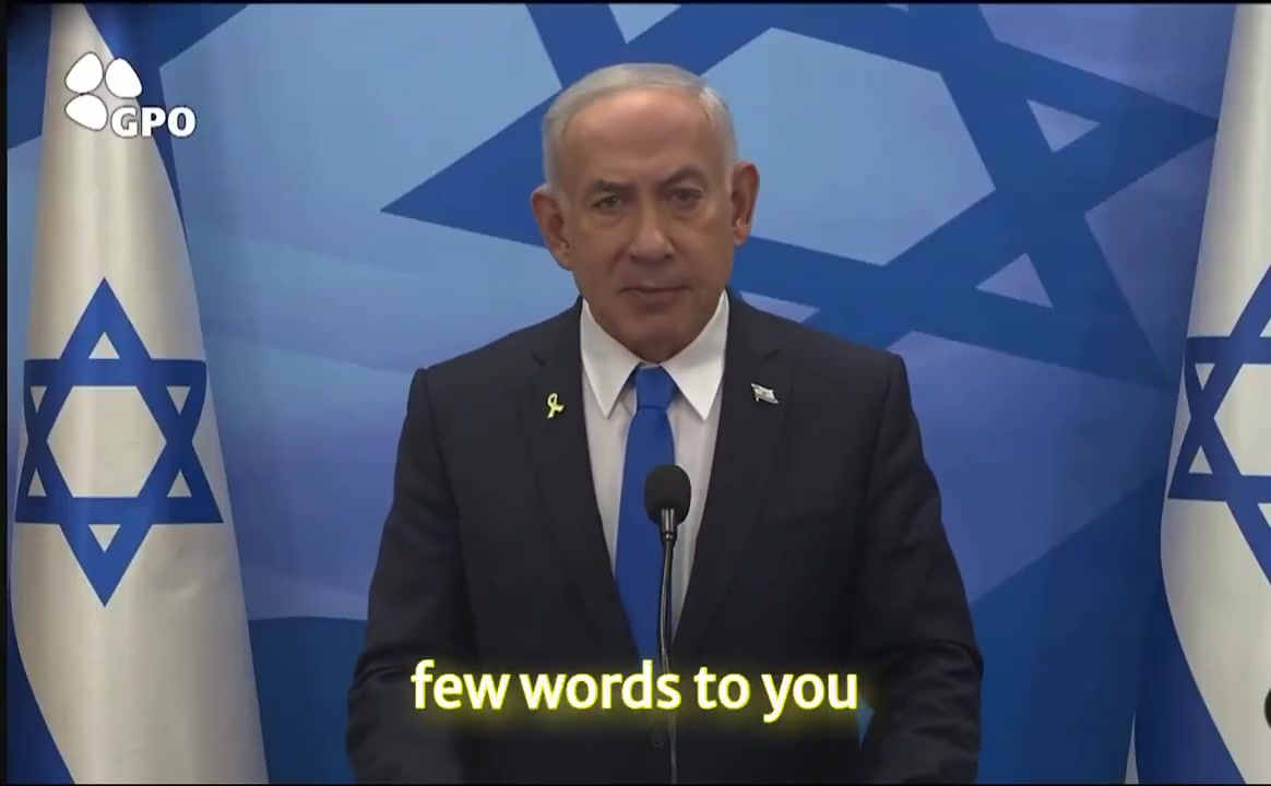 Israeli Prime Minister Netanyahu releases a video on Iranian nuclear proliferation:  I am committed to preventing Iran from obtaining nuclear weapons. I will not relent, I will not retreat, I will not give up”