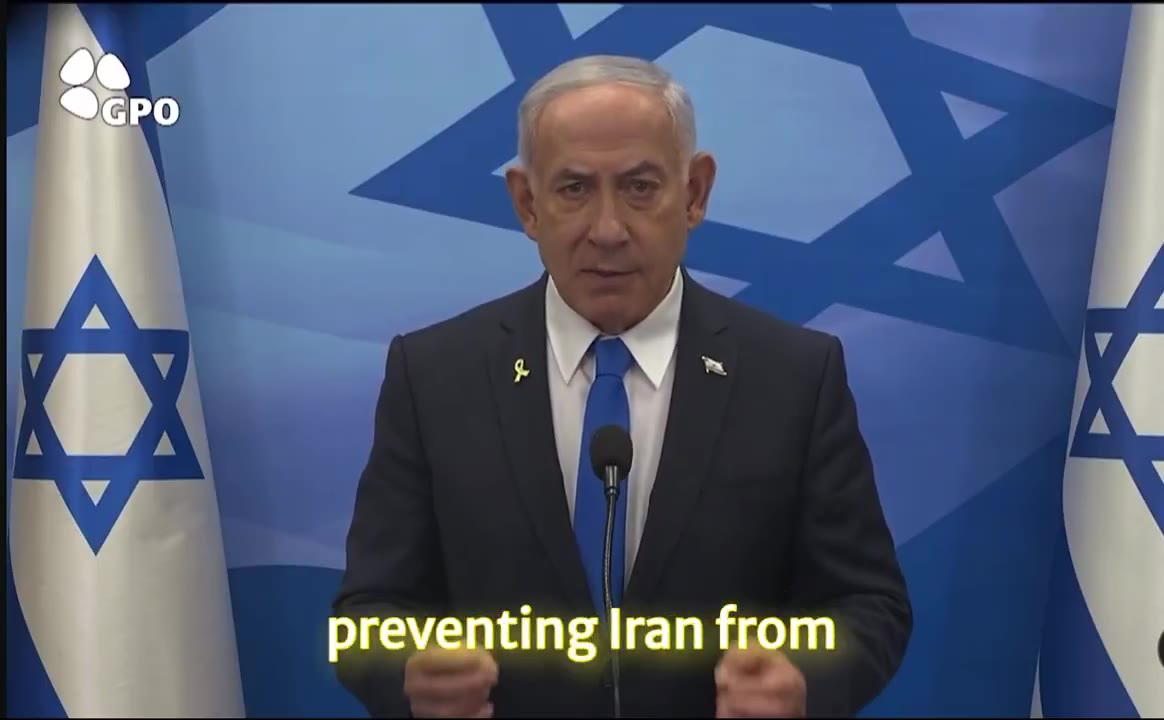 Israeli Prime Minister Netanyahu releases a video on Iranian nuclear proliferation:  I am committed to preventing Iran from obtaining nuclear weapons. I will not relent, I will not retreat, I will not give up”