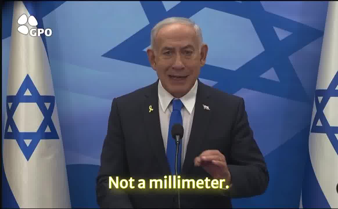 Israeli Prime Minister Netanyahu releases a video on Iranian nuclear proliferation:  I am committed to preventing Iran from obtaining nuclear weapons. I will not relent, I will not retreat, I will not give up”