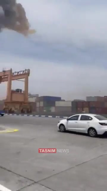 A  explosion at Shahid Rajaii port (port in southern Iran next to Persian Gulf), the reason is still not clear