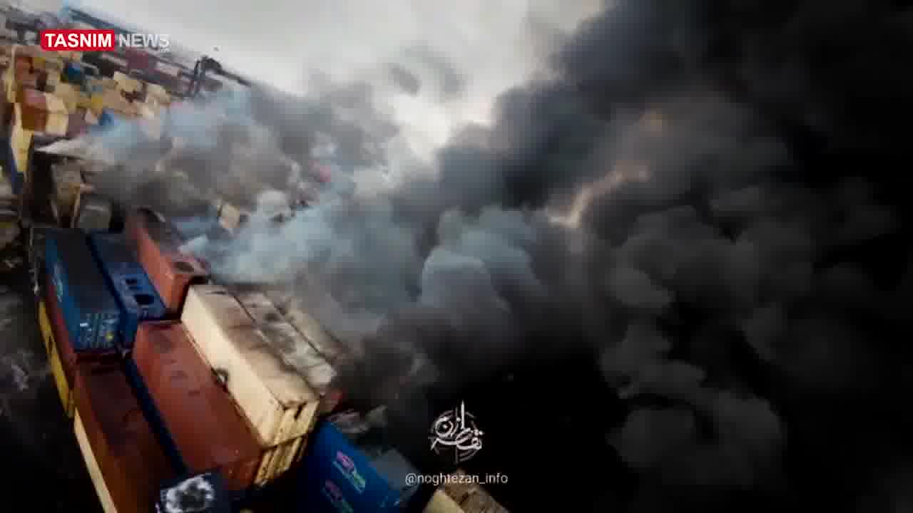 Dramatic footage reveals extent of destruction in Bandar Abbas. Iranian news agency Tasnim releases footage of the destruction from the explosion, which killed at least 25 people and injured 1,139
