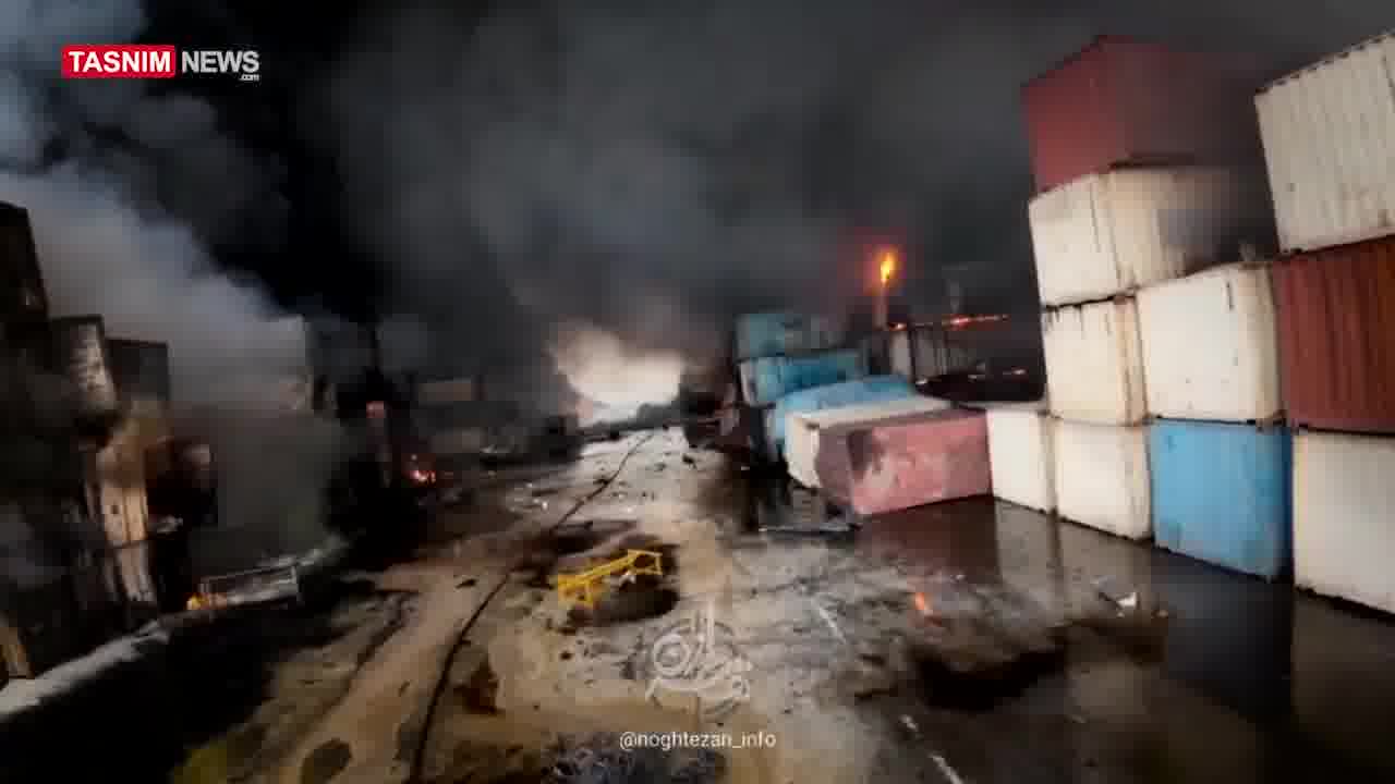 Dramatic footage reveals extent of destruction in Bandar Abbas. Iranian news agency Tasnim releases footage of the destruction from the explosion, which killed at least 25 people and injured 1,139