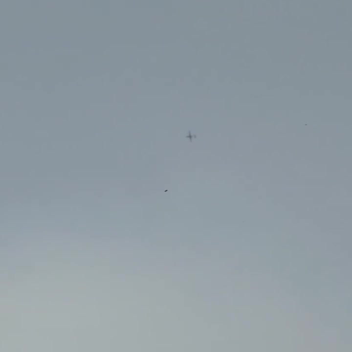 Footage of an Israeli IAI Heron long-range reconnaissance drone operating uncontested over the Iranian city of Tabriz, supporting Israeli airstrikes in the area