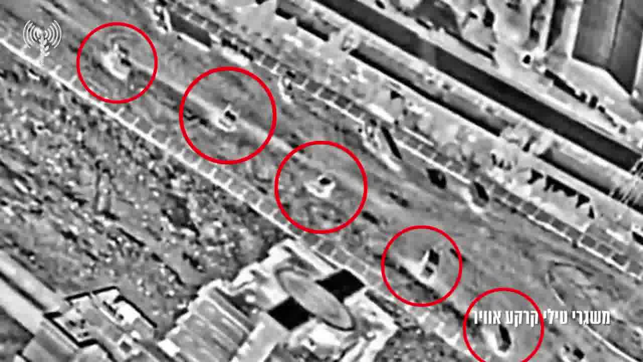 Israeli military releases video purportedly showing Iranian missile launchers deployed inside Tehran