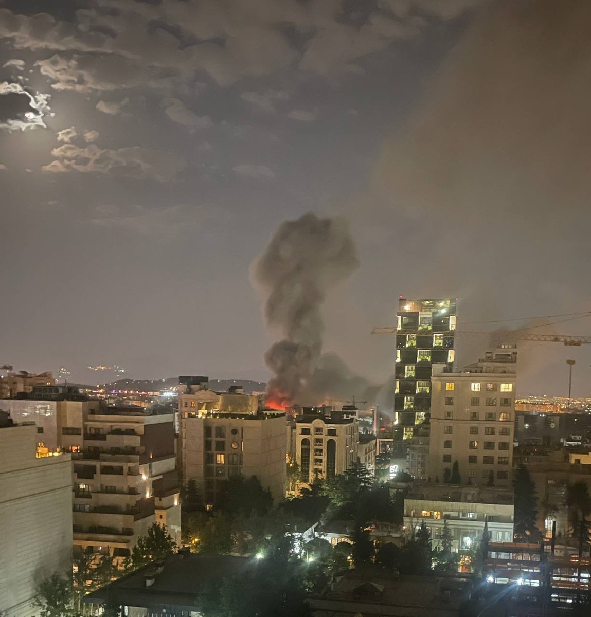 There were three or four impacts near the Nobonyad neighborhood of Tehran.