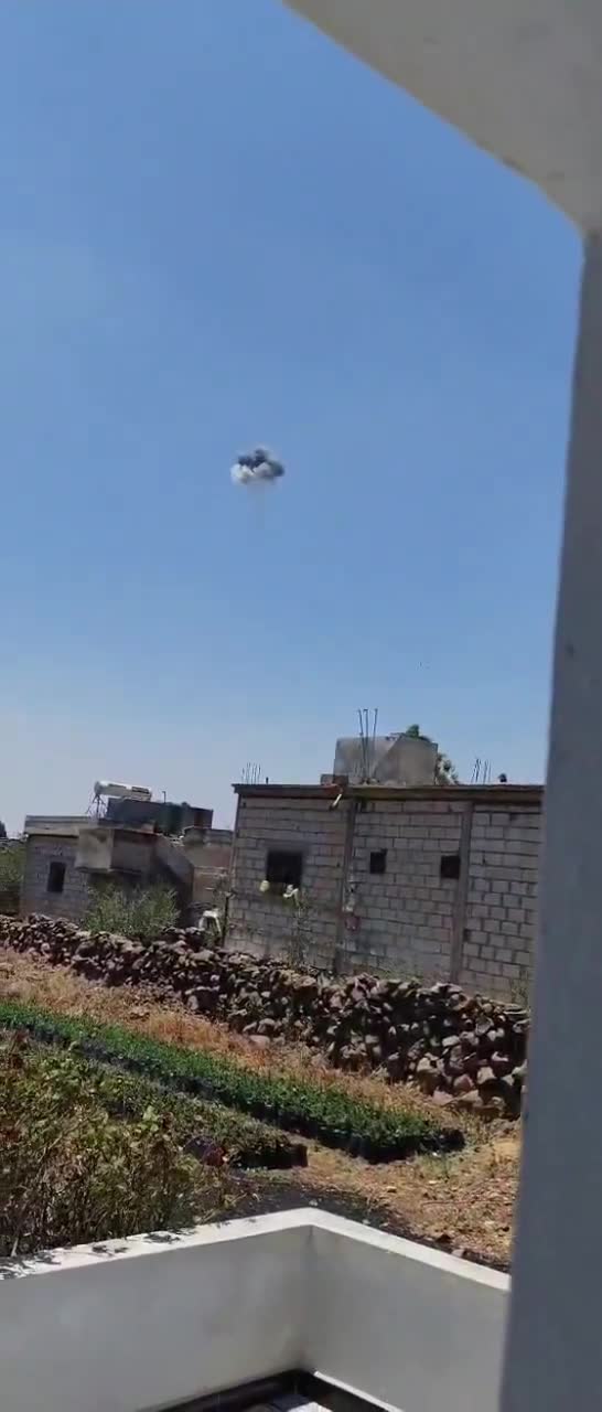 A second Iranian drone was intercepted over the town of Saida in the southern Quneitra countryside.