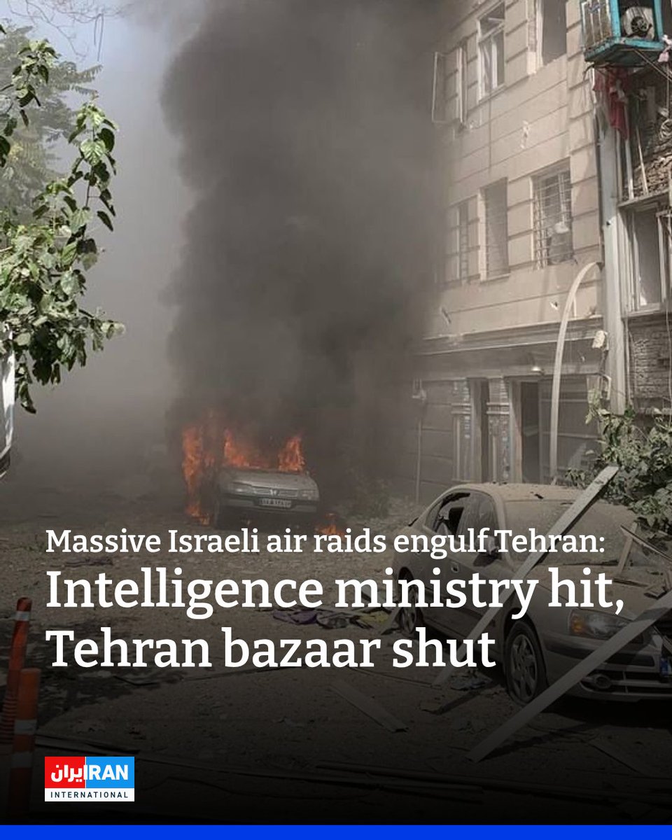 Tehran was a scene of a series of intensive Israeli airstrikes on Sunday, with explosions reported across multiple districts from east to west and north to south. The city’s skyline was obscured by thick smoke as fires broke out in several neighborhoods