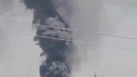 The moment of a violent raid on the Iranian city of Shiraz