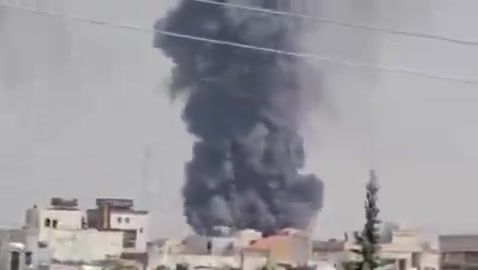 The moment of a violent raid on the Iranian city of Shiraz