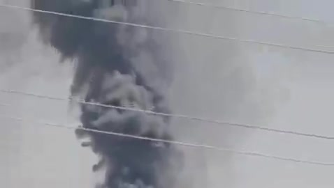 The moment of a violent raid on the Iranian city of Shiraz