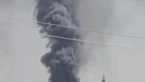 The moment of a violent raid on the Iranian city of Shiraz